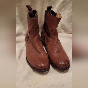 Frye Brown Leather Ankle Boots
